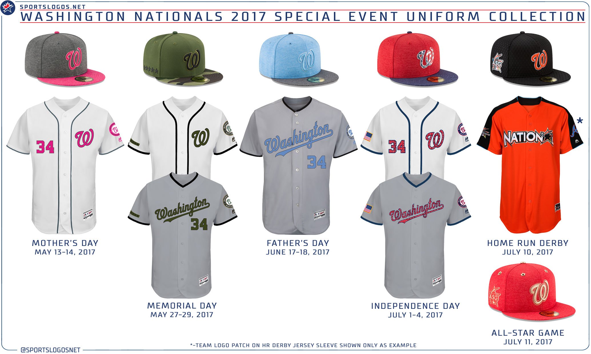 Washington nationals top memorial day jersey