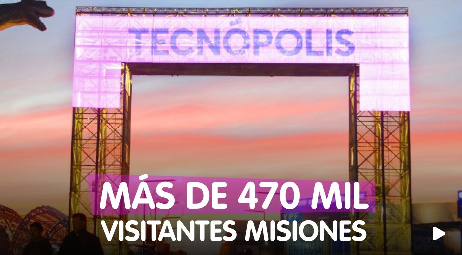 SchiavoniH's tweet photo. Tecnópolis Federal Misiones tuvo un gran éxito, 470.000 personas ingresaron gratuitamente y pudieron disfrutar de todos los espacios. https://t.co/Dad3JxW9dY