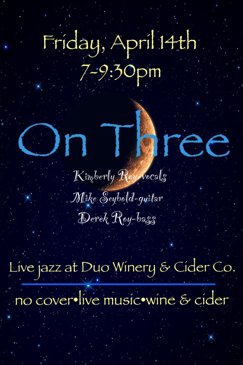 onthreejazztrio's tweet photo. This Friday night @DUOwinery ! https://t.co/6p6ekUALDm