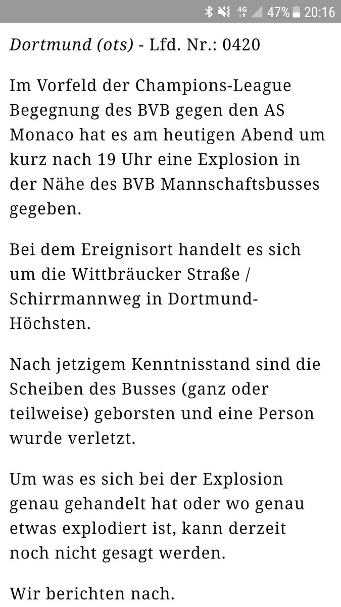ld_1893's tweet photo. Pressemeldung der @polizei_nrw_do  https://t.co/rcDXz2sEbP #BVBASM #Dortmund https://t.co/1rIZpNKAMc