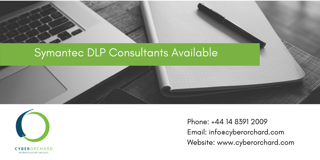 CyberOrchard's tweet photo. If you are looking for #DLP trained experts with solid #Symantec skills and experience to join your team, contact @CyberOrchard  today https://t.co/nuIyr0zw2H