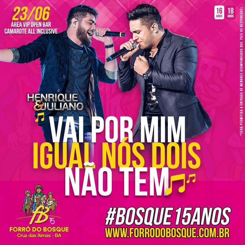 Veromundo's tweet photo. Compre já o seu INGRESSO + O BATE VOLTA QUE VOCÊ RESPEITA: VEROMUNDO!!! – R$ 240 #Forrodobosque #Veromundo #HeJ
Whatsapp: (71) 9.9909.9474 https://t.co/eb5TkOAZpG