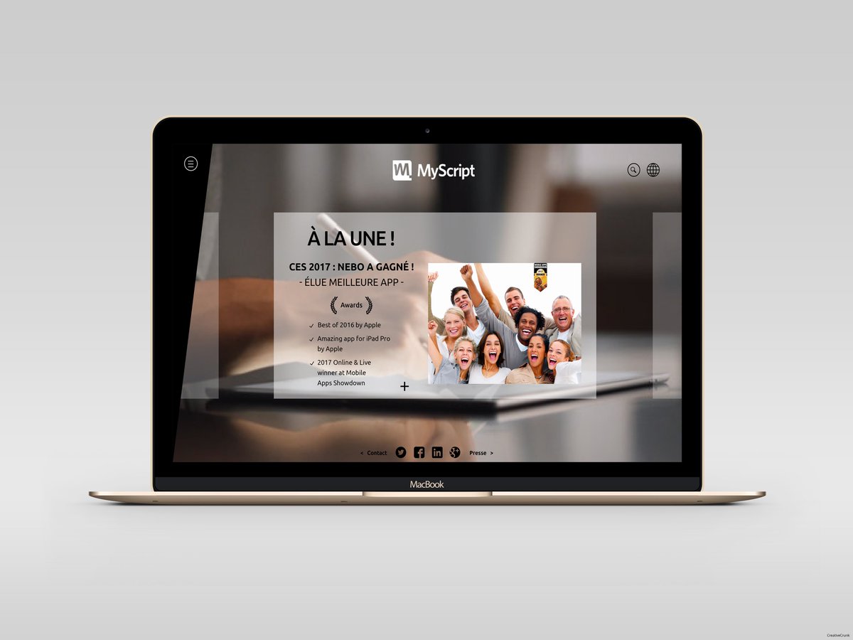 DamedeCaro2017's tweet photo. Proposition d'un nouveau webdesign pour le site Myscript #extraits #CESwinners https://t.co/dbvJ8FBdqq https://t.co/atTbroWaGt