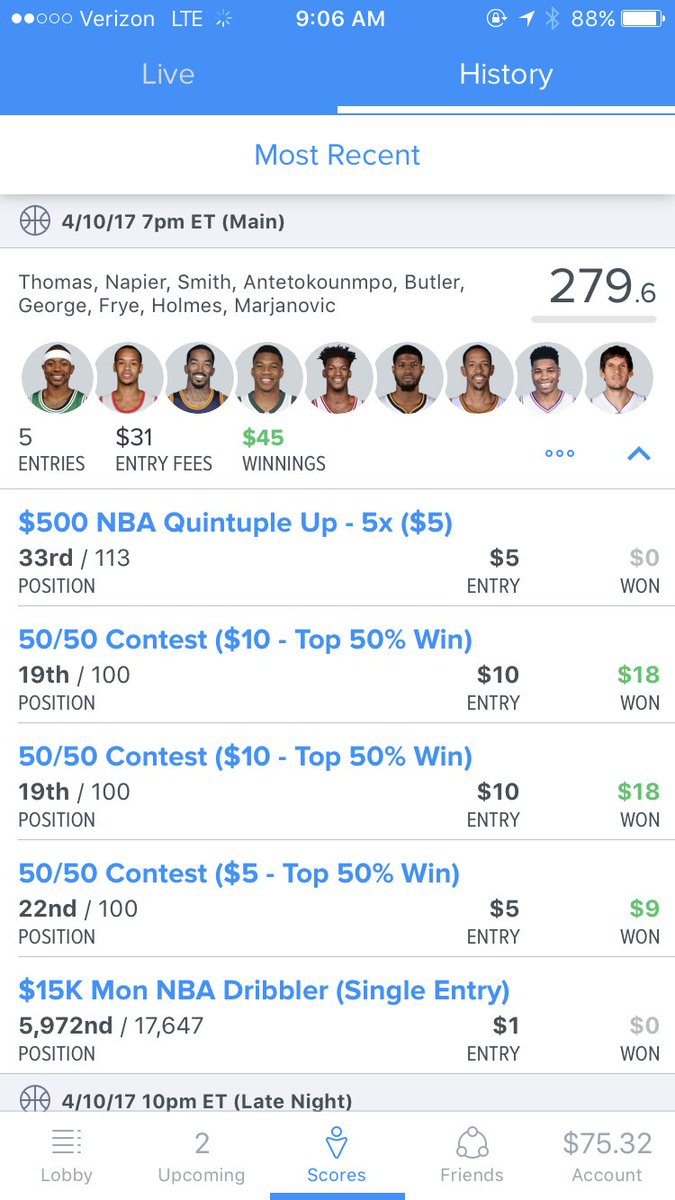 DFSmoon's tweet image. From yesterday