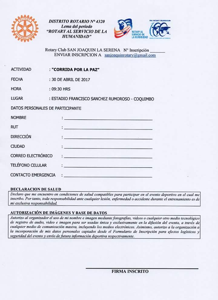 #CorridaporlaPaz #Rotary #Domingo30Abril XFavorDifundir <a href="/eldia_cl/">Diario El Día</a> <a href="/pelucheduenas/">RobertoLS</a> <a href="/elobservatodo/">ElObservatodo.cl</a> <a href="/TiempoSemanario/">Semanario Tiempo</a> <a href="/LaSerenaOnline/">LaSerenaOnline</a> <a href="/_LCortes/">4,103</a>