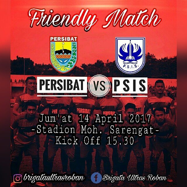 AsliBatang's tweet photo. #persibatday Persibat Batang V PSIS Semarang |14 April 2017 |KickOff 15.30 WIB
Stadion Moh. Sarengat #Batang
via~@brigataultrasroban https://t.co/PS2IvcJPCS