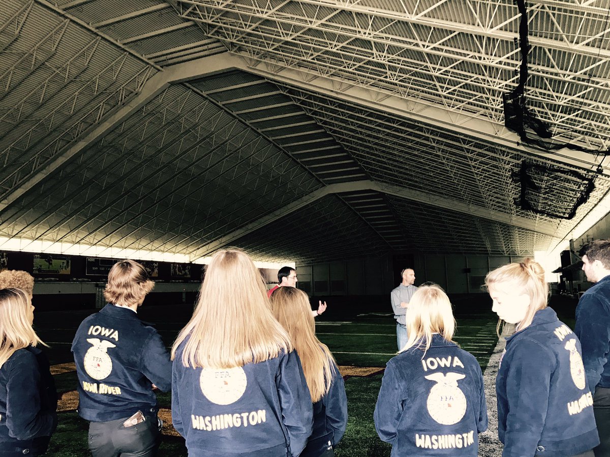washffa's tweet photo. Washington FFA touring Jack Trice Stadium and Facilities! #washpride #IAFFA17 #FFASLC17 https://t.co/xNcR8F6A0d