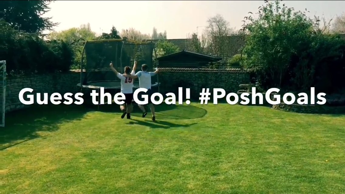 TalkPosh's tweet photo. GUESS THE GOAL: this weeks famous @theposhofficial goal recreated by @C7ukeFerguson @JF3RGY https://t.co/QmAcd3Bt4P #PoshGoals https://t.co/CLQ88ylqdZ
