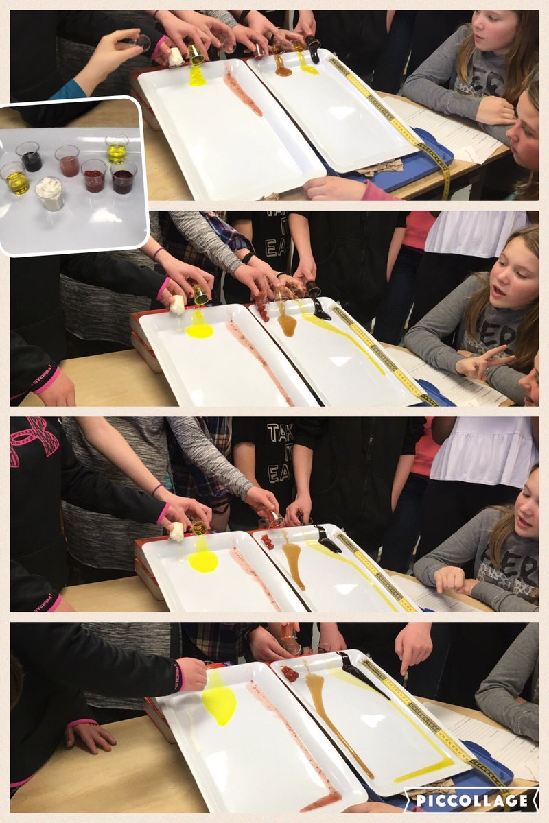 JennMills_TLDSB's tweet photo. More from our viscosity experiment! #asesroars #tldsblearns https://t.co/99xti90HP2