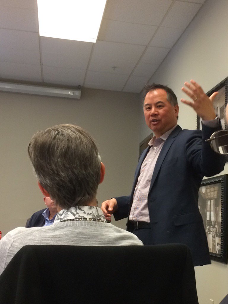 sfrealadvocate's tweet photo. Enjoying a visit with Assembly Member Phil Ting to BOMA's Govt Affairs Comm. today. https://t.co/VmGss6QjWY