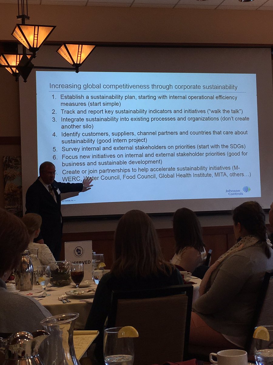 CoolChoices's tweet photo. .@mitatrade @ClayNesler @johnsoncontrols How to increase global competitiveness through corporate sustainability. #sustainable #mitatrade https://t.co/T7eZnAFtKV