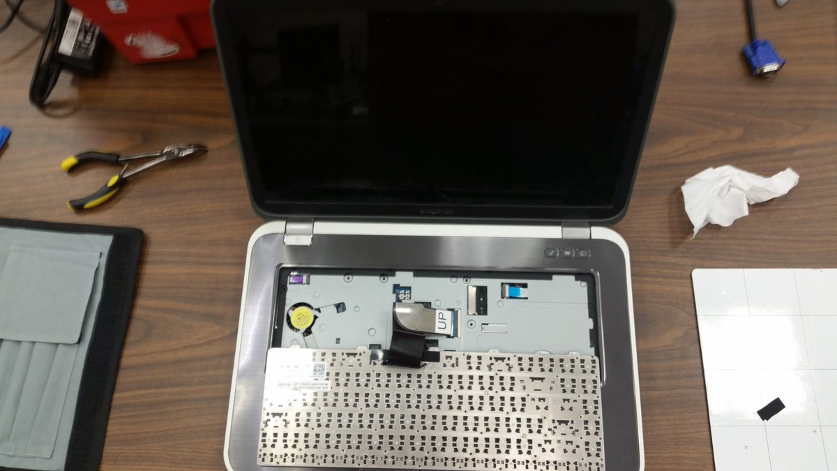 OSComputerWorx's tweet photo. Dell laptop touchpad assembly fix from the other day https://t.co/362Muy4X1p
