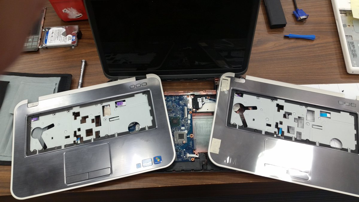 OSComputerWorx's tweet photo. Dell laptop touchpad assembly fix from the other day https://t.co/362Muy4X1p