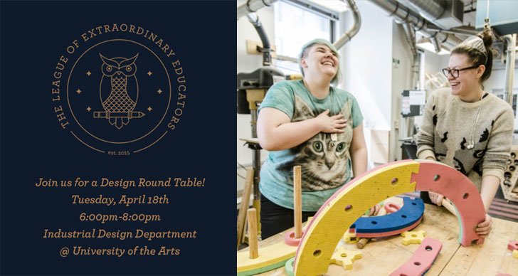 Formandfaculty's tweet photo. One week until April's #LEEroundtable at @ID_Uarts! Please RSVP if you plan to attend: https://t.co/4QcmcuaJ2u https://t.co/RcHyHIhGxT
