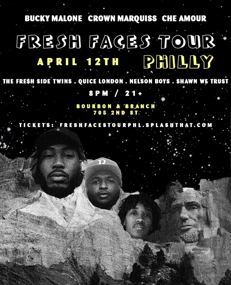 buckymalone703's tweet photo. #FRESHFACESTOUR LIVE IN PHILLY TOMORROW DOORS OPEN AT 8 #PHILLY https://t.co/dzlX9uk4fp https://t.co/2Du4SVCyYC