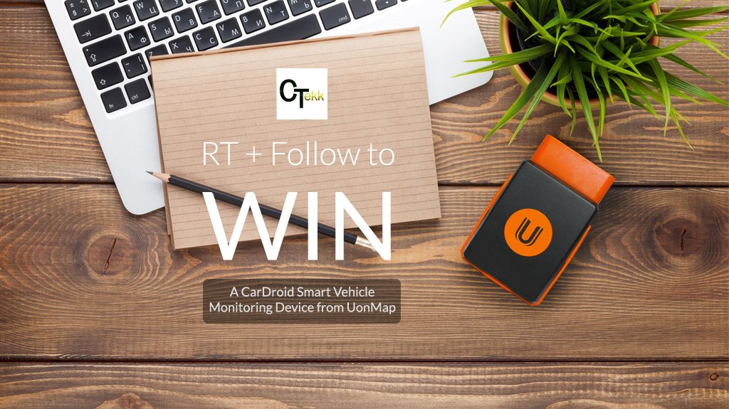 IOFundOfficial's tweet photo. Win a FREE CarDroid Smart Vehicle Monitoring Device from @UonMap. To WIN: 1. Follow @CitizenTekk and 2. Like this post ❤️ https://t.co/6Rc4Jm8Pp3