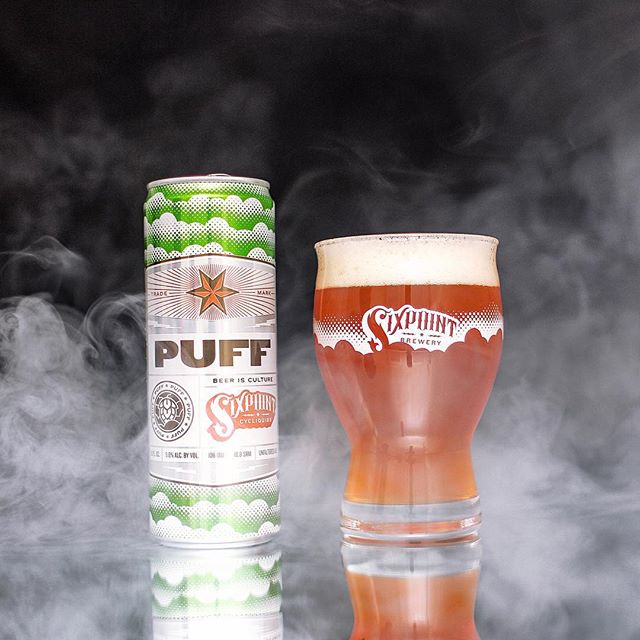 sixpoint's tweet photo. Cloudy, hazy, juicy, hoppy... how would YOU describe PUFF? https://t.co/qnnQ7m7W4O