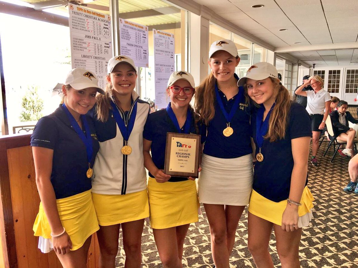 MikaylaBard21's tweet image. Proud of my girls for working hard to pull off a regional win!! #roadtostate ⛳️