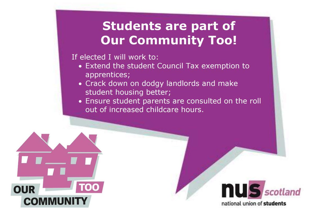 votejen4EAC's tweet photo. @NUSScotland 100% agree with this pledge as a current student and as an @scotgp @AyrshireGreens candidate #ourcommunitytoo https://t.co/NkAjKuglGn