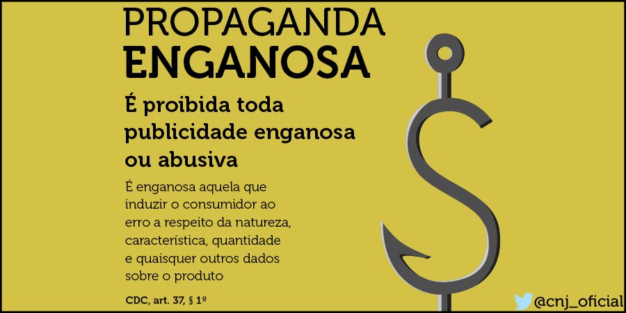 CNJ_oficial's tweet photo. Consumidor, fique atento! 👀 Em caso de propaganda enganosa #Disque151 ou acesse https://t.co/eKDvHldwm5 https://t.co/QmlMz0w0mN