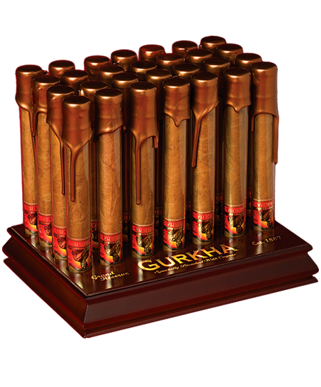 Kasicigar's tweet photo. Gurkha best selling cognac-infused cigar in the industry.A silky 5-year Connecticut wrapper with an aged 3-year binder and filler packaged https://t.co/4Psr3N9cbq