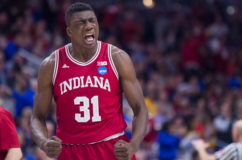 MarcMadnessBlog's tweet photo. NBA Draft: Indiana Forward Thomas Bryant will declare for the NBA Draft, but will not hire an agent. #MarcMadness #NBADraft https://t.co/cchtW0iEK8