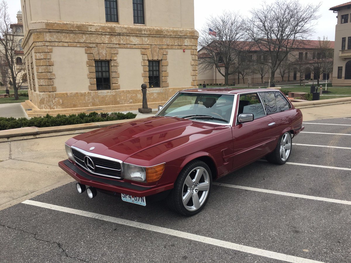 Bringatrailer's tweet photo. Sold: Custom 1979 Mercedes-Benz 450SL for $30,000. https://t.co/ufQrqOXr18 https://t.co/blCJBNgqiZ