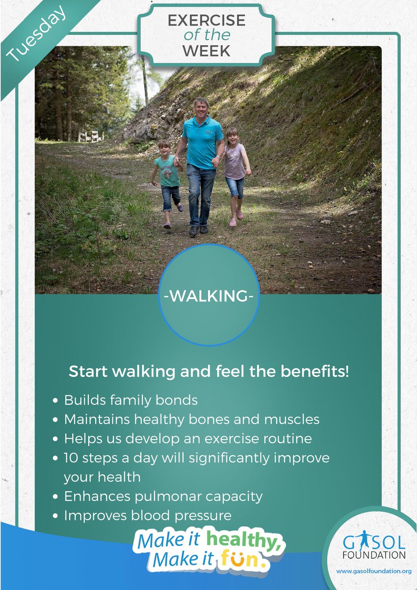 GasolFoundation's tweet image. #ExerciseoftheWeek Easter is almost here! Whether you head into town or cruise the neighborhood, build a #walk into your daily schedule!
