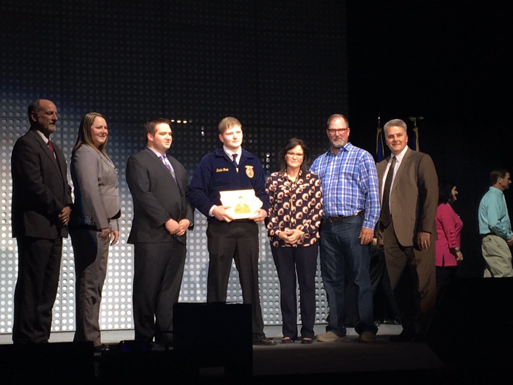 iowaffa's tweet photo. Congratulations to our Star in Agriculture Production, Drake Hook! 

#IAFFA17
#FFASLC17 https://t.co/PWfuHqyf4e
