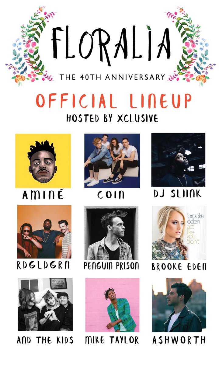 ConnCollSAC's tweet image. Presenting the 2017 Floralia lineup... #experiencefloralia #floraliaturns40 @ConnCollegeLive