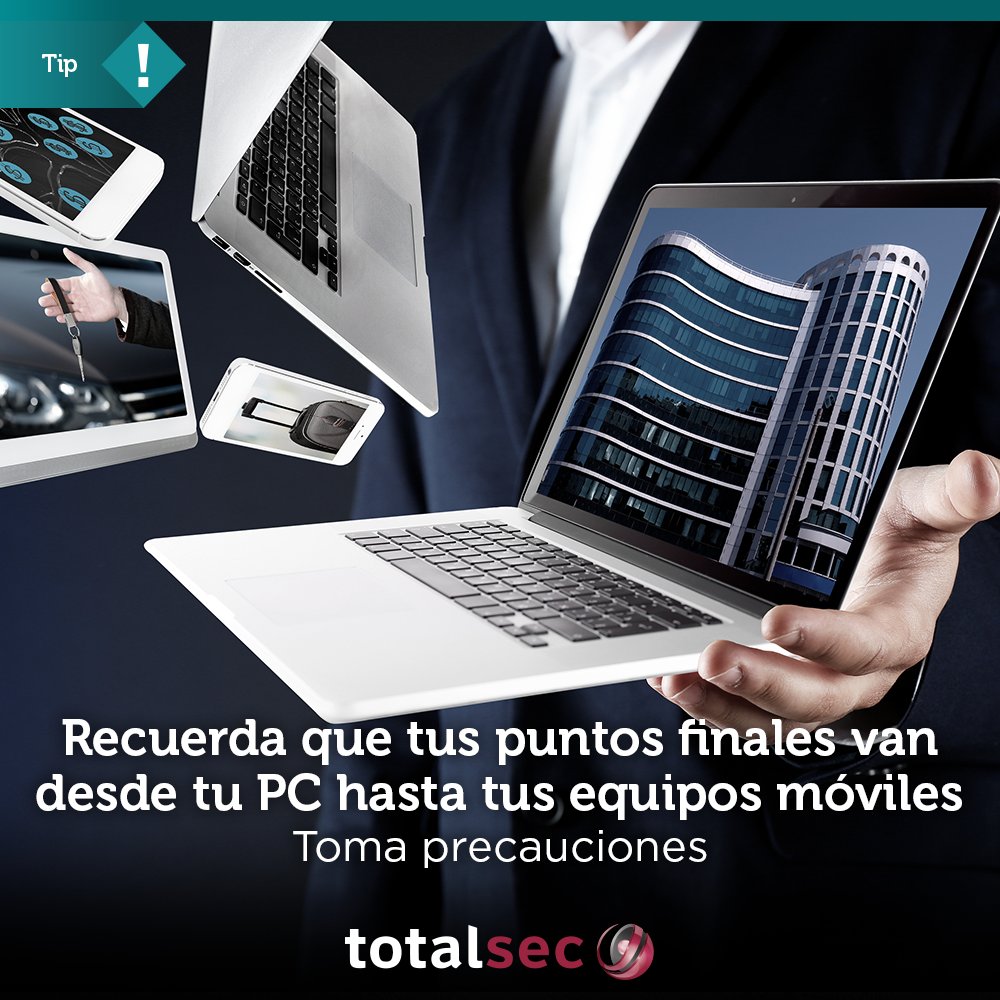 totalcybersec's tweet photo. #TipsTotalsec Toma medidas preventivas en todo dispositivo que contenga información sensible. https://t.co/pLy9Dn2BnI https://t.co/5iIb4FzsKs