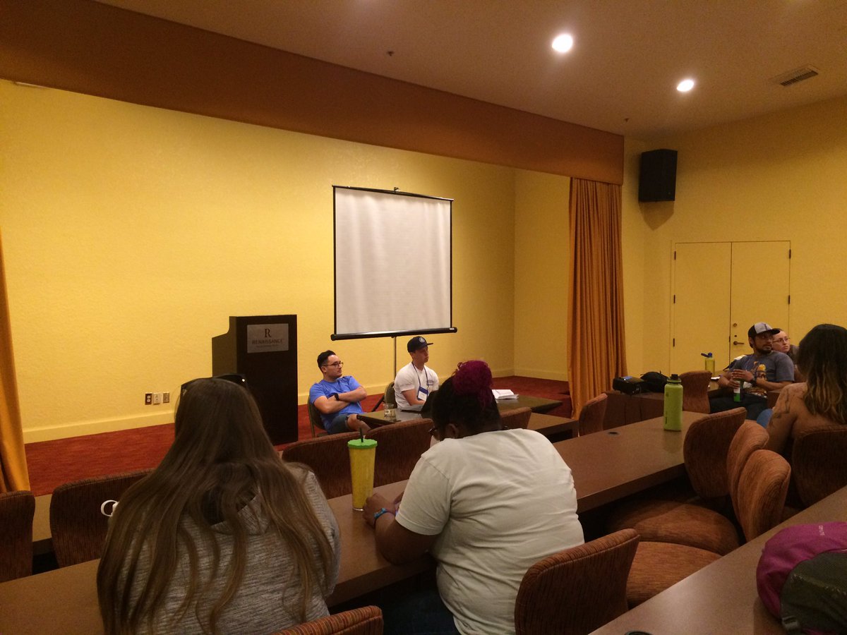 Zisforme's tweet photo. Nick + Julian from Canyon Creek having a great first session! #acaslc #breakoutsession https://t.co/ugI50jm87j