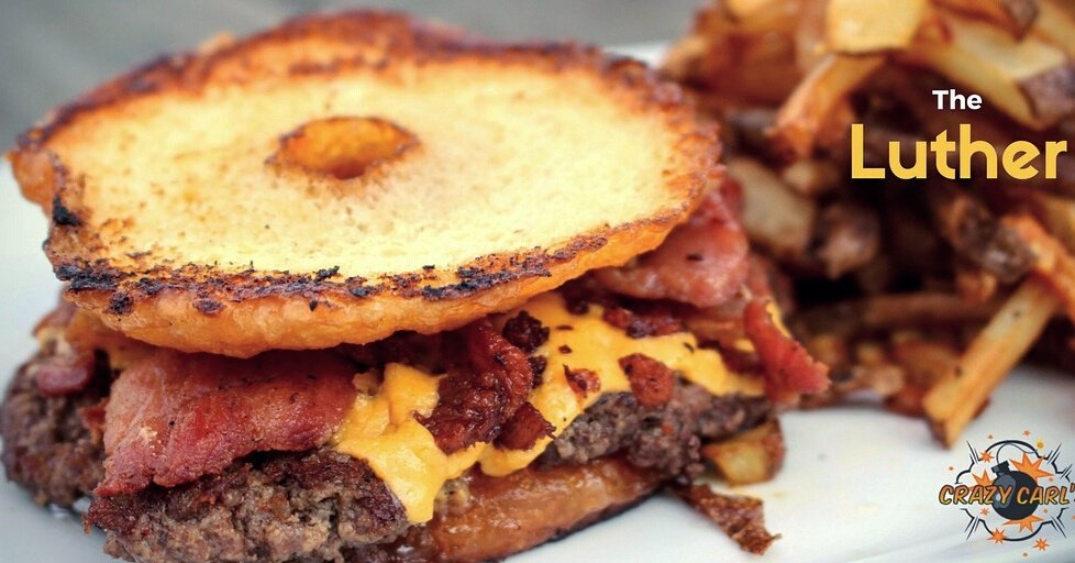 Crazy_Carls_SA's tweet image. Our infamous Luther Burger! #doughnut #burgers #satx #utsa #foodie #safoodie @TheBlockSA