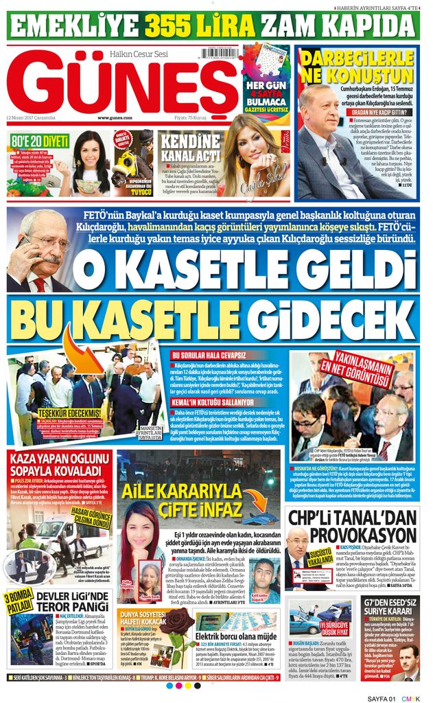 gunes_gazetesi's tweet photo. O KASETLE GELDİ BU KASETLE GİDECEK https://t.co/DSZPcKyHJJ #GününManşeti @turgayguler https://t.co/r8ydYWaJUd