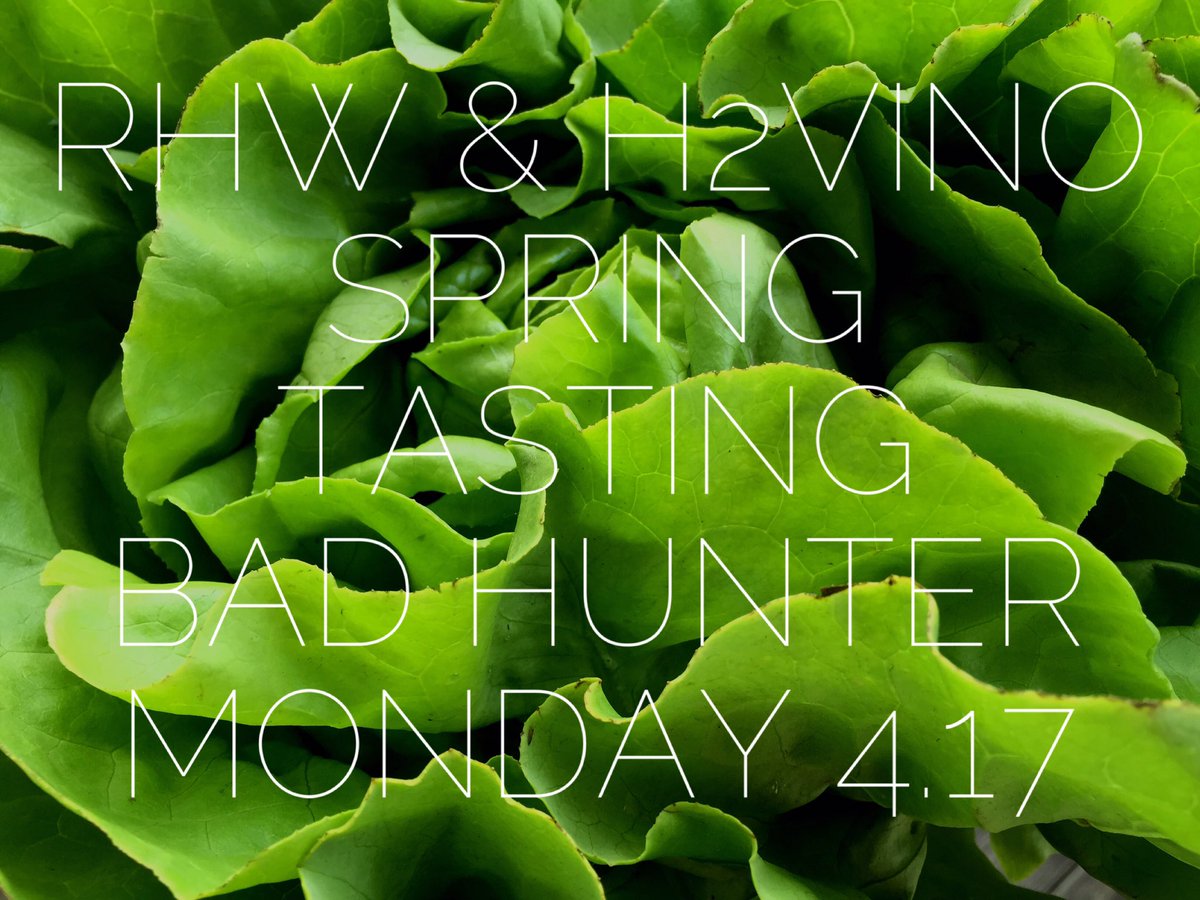 Monday 4/17 from 11-3 @ Bad Hunter with <a href="/H2Vino/">H2Vino</a>. See you there. #rosé #roseeveryday #wine #chicago #supportterroir