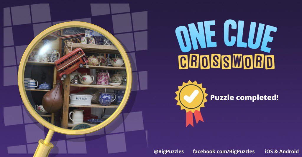 I completed a puzzle in One Clue Crossword. Play now for free!
onecluecrossword.com #OneClueCrossword