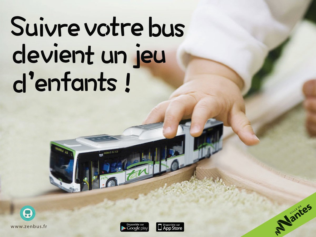 DamedeCaro2017's tweet photo. Campagne de communication pour l'intégration de l'appli Zenbus à celle de la Tan #zenbus #bustracking https://t.co/wXYy5czoHp https://t.co/cFdMBBFKB0