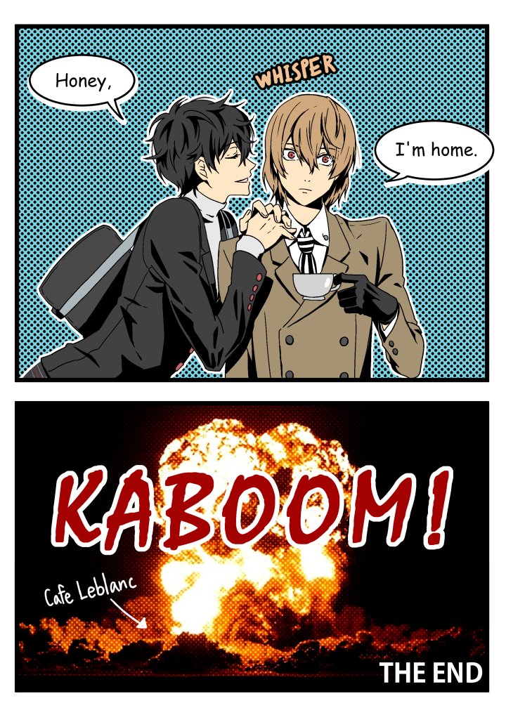 No one can resist his charm not even Akechi
#akeshu 