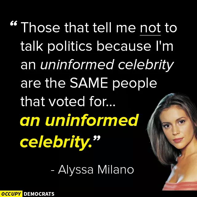 AliceAndHerBook's tweet photo. #DonaldTrump #UninformedCelebrity #RealityTVhost #unqualified #unpopular #LiarInChief
Thank you @Alyssa_Milano https://t.co/FO2ozGTb08