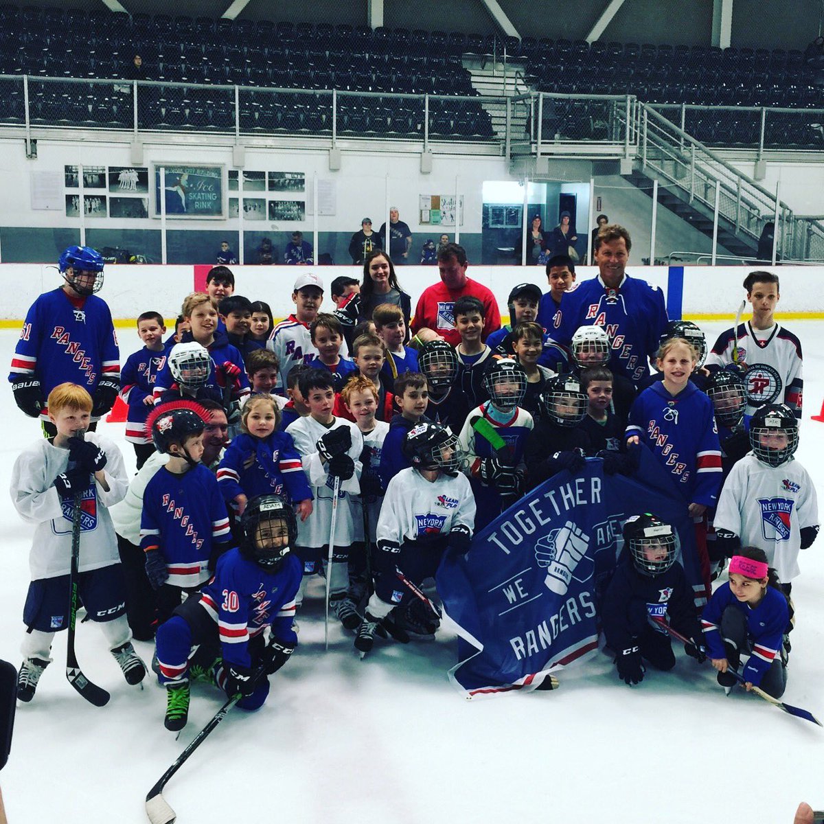 WorldIce's tweet image. Rangers playoff kick off party #juniorrangers @juniorrangers