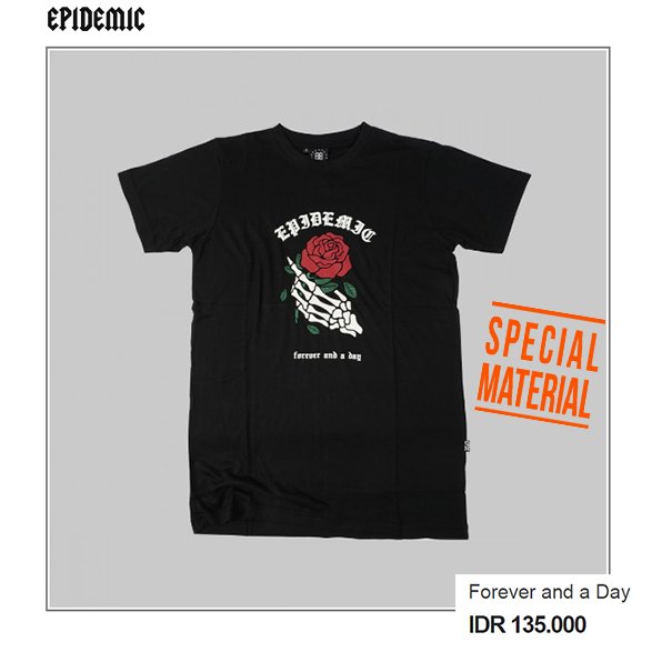 " Forever &amp; a Day Tees " IDR 135.000. Dengan Special Material dari bahan yg lembut dan nyaman saat kamu pakai.