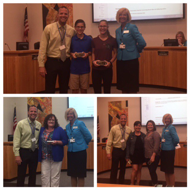 DWES Excellence Awards! Congrats Briana &amp; Nicholas Santa Cruz-Jill Machin-BethAnne Countryman &amp; Nicole Steiner!