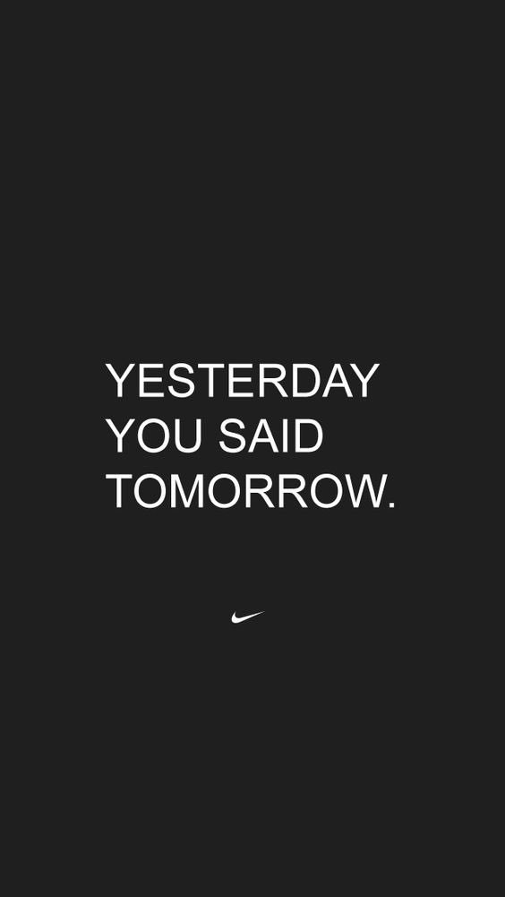 Simple but so true!!! Just do it!!