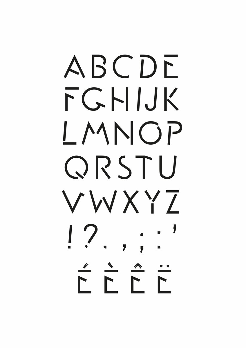 DamedeCaro2017's tweet photo. Création d'une typographie #malfunction https://t.co/FzrTD6s7Gl