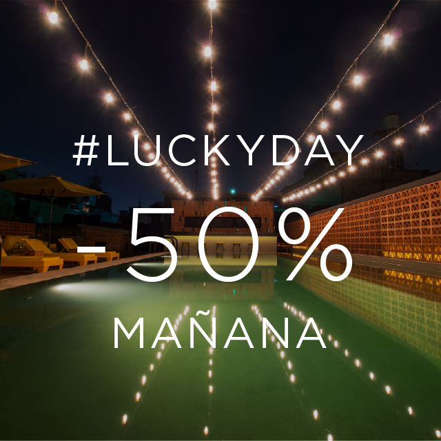 #Staycation ???
Mañana llama al 01 800 400 8484  y reserva con hasta un -50% en nuestras tarifas #LuckyDay
*Sujeto a disponibilidad