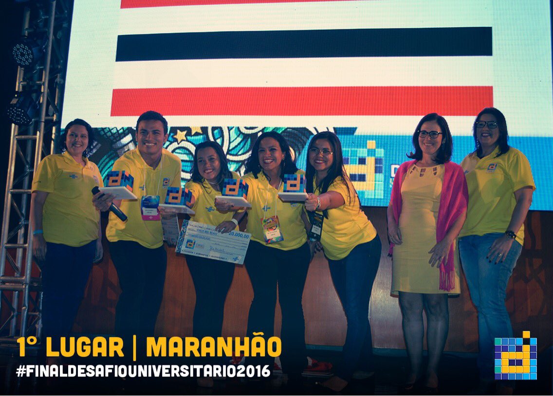 desafiosebrae's tweet photo. 1 lugar- Maranhão #finaldesafiouniversitario2016 https://t.co/AJz3Egqwuc