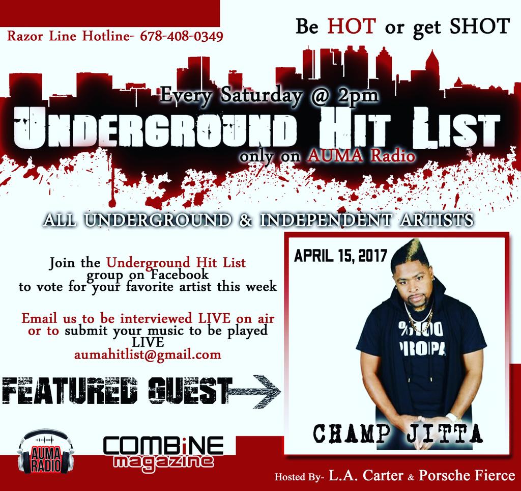 ChampJitta's tweet photo. This Saturday....So I Need Everyone To Download The #AumaRadioApp On Google Play" And Vote Champ Jitta Single #FedUp And #StripperWalk https://t.co/Nvi2Ck0qUi