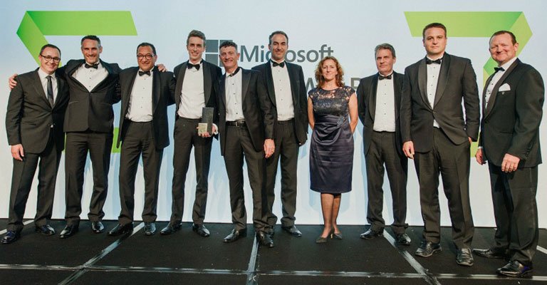 StellarBI's tweet photo. Another pic from last night's Microsoft #NZPartnerAwards: the @StellarBI team with representatives of Microsoft & Stand Children's Services https://t.co/U8JbiI3UJk