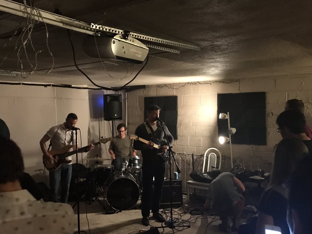 TonyPorreco's tweet image. You can tell it's a house show b/c the venue's lighting rig includes a Target floor lamp. 💡🎸It's @thisareROM @ The Marble House. #DCmusic