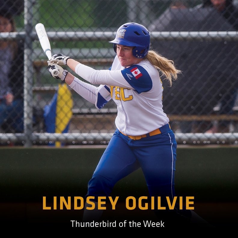 ubctbirds's tweet photo. Lindsey had a big 5 RBI game in a win and batted 0.364. She also struck out 5 in 7 innings pitched this weekend. #TBirdoftheWeek https://t.co/fDRxJh3gIz